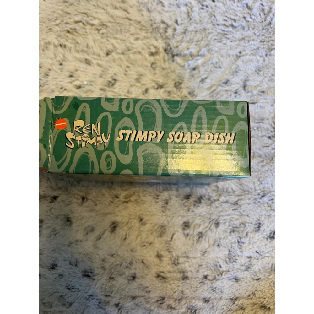 NIB The Nick Box Ren & Stimpy Stimpy Ceramic Soap Dish